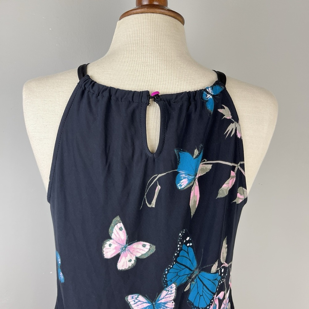 INC International Concepts Sleeveless Top Womens M Butterfly Rose VTG‎ Y2K NWT - Picture 6 of 7